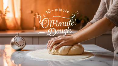عجينة العشر دقائق هي وصفة سريعة وسهلة التحضير، مثالية للأشخاص الذين يبحثون عن حلول سريعة لإعداد الخبز والمعجنات.